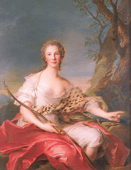 Jean Marc Nattier Madame Bouret as Diana china oil painting image